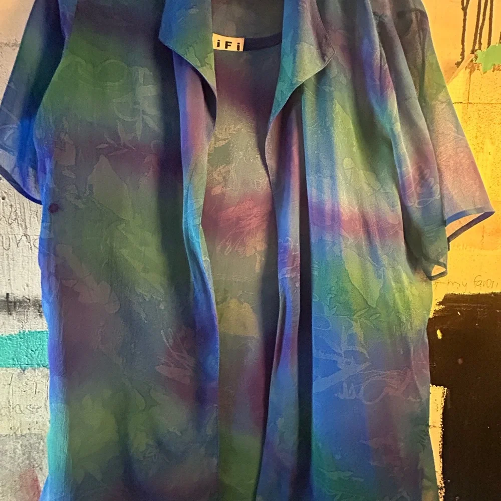 Colorful Sleeveless Maxi Dress - Picture 5 of 7